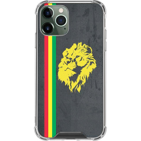 Vertical Banner - Lion of Judah iPhone 11 Pro Max Clear Case