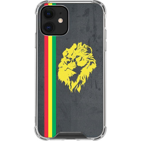 Vertical Banner - Lion of Judah iPhone 12 Clear Case