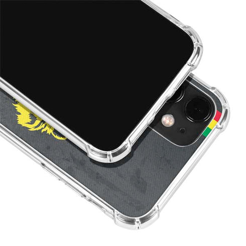 Vertical Banner - Lion of Judah iPhone 12 Clear Case