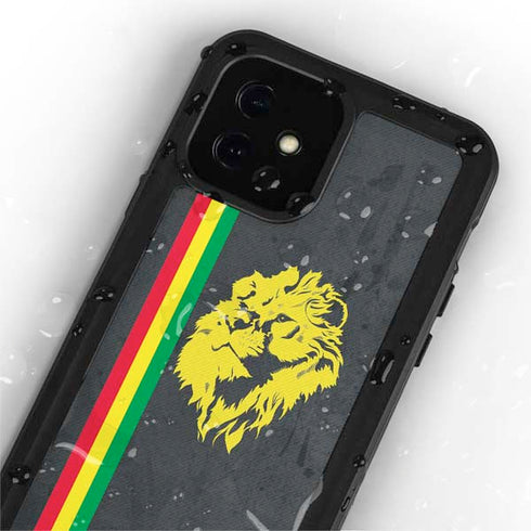 Vertical Banner - Lion of Judah iPhone 12 Mini Waterproof Case