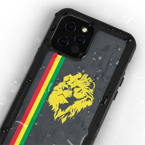 Vertical Banner - Lion of Judah iPhone 12 Pro Waterproof Case