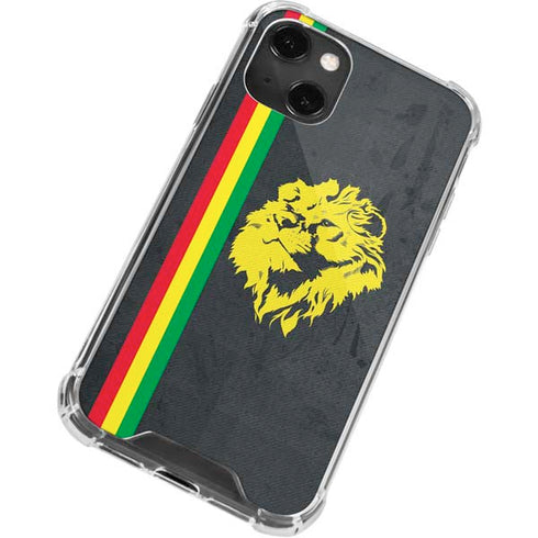 Vertical Banner - Lion of Judah iPhone 13 Mini Clear Case