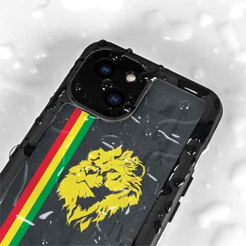 Vertical Banner - Lion of Judah iPhone 13 Mini Waterproof Case