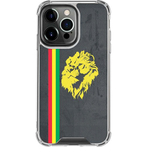 Vertical Banner - Lion of Judah iPhone 13 Pro Clear Case