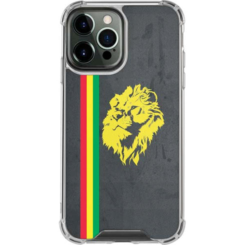 Vertical Banner - Lion of Judah iPhone 13 Pro Max Clear Case