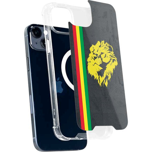 Vertical Banner - Lion of Judah iPhone 15 Plus MagSafe Case