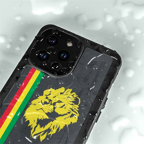 Vertical Banner - Lion of Judah iPhone 14 Pro Max Waterproof Case
