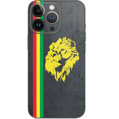 Vertical Banner - Lion of Judah iPhone 14 Pro Skin