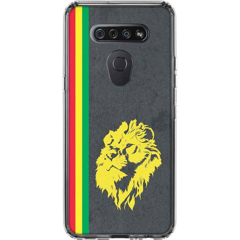 Vertical Banner - Lion of Judah LG K51/Q51 Clear Case