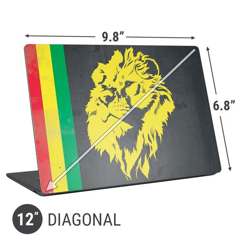 Vertical Banner - Lion of Judah Universal Laptop 12in (9.8 x 6.8in) Skin