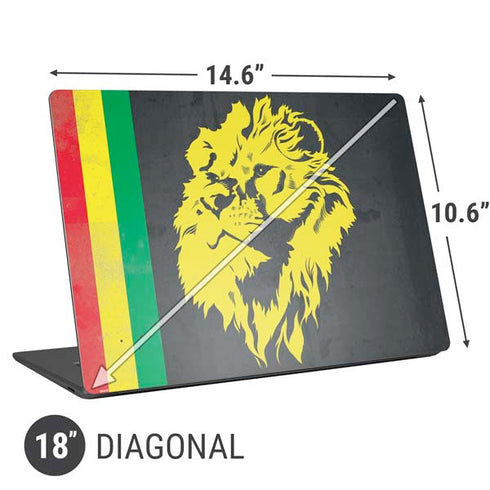 Vertical Banner - Lion of Judah Universal Laptop 18in (14.6 x 10.6in) Skin
