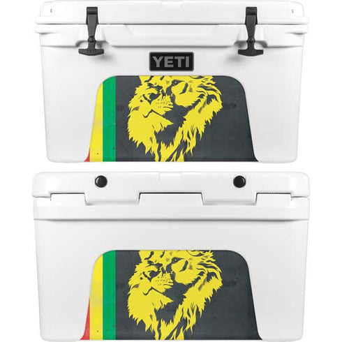 Vertical Banner - Lion of Judah YETI Tundra 45 Hard Cooler Skin