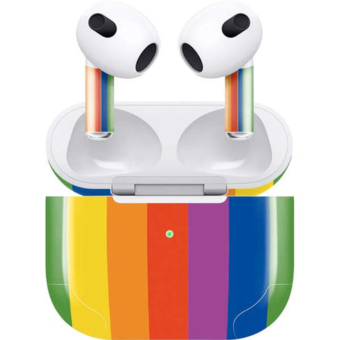 Vertical Rainbow Flag Apple AirPods (3rd Gen 2021) Skin