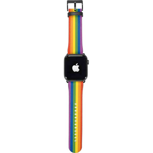 Vertical Rainbow Flag Apple Watch Band 42-44mm
