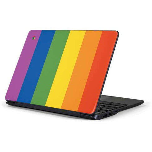 Vertical Rainbow Flag Samsung Chromebook Skin