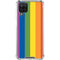 Vertical Rainbow Flag Galaxy A12 Clear Case