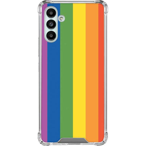 Vertical Rainbow Flag Galaxy A13 5G Clear Case
