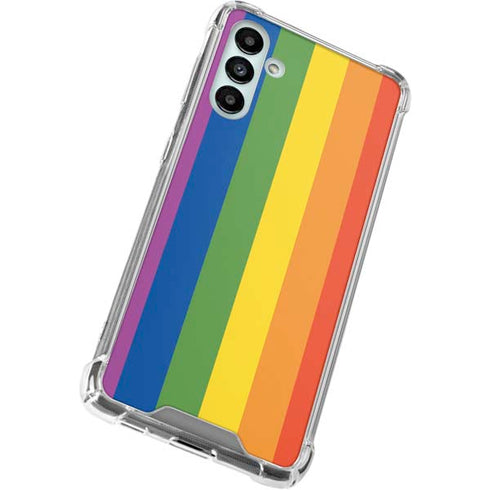 Vertical Rainbow Flag Galaxy A13 5G Clear Case