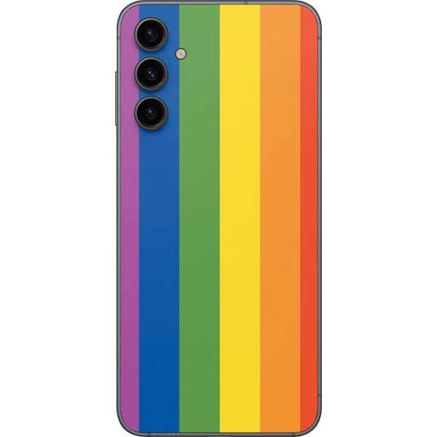Vertical Rainbow Flag Galaxy A14 5G Skin