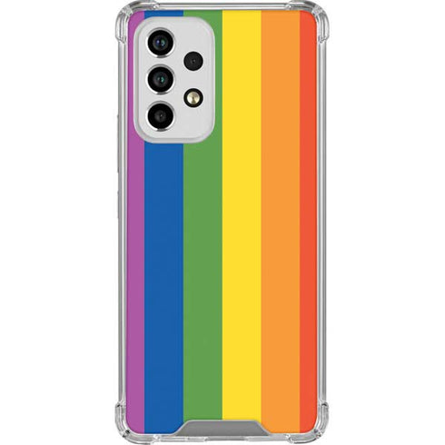 Vertical Rainbow Flag Galaxy A53 5G Clear Case