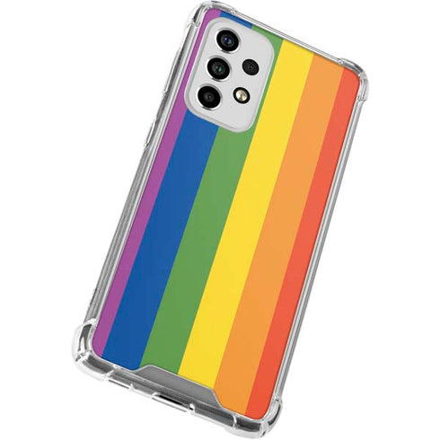 Vertical Rainbow Flag Galaxy A53 5G Clear Case