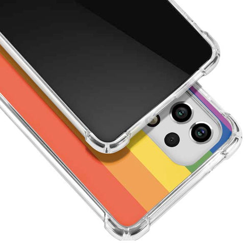 Vertical Rainbow Flag Galaxy A53 5G Clear Case