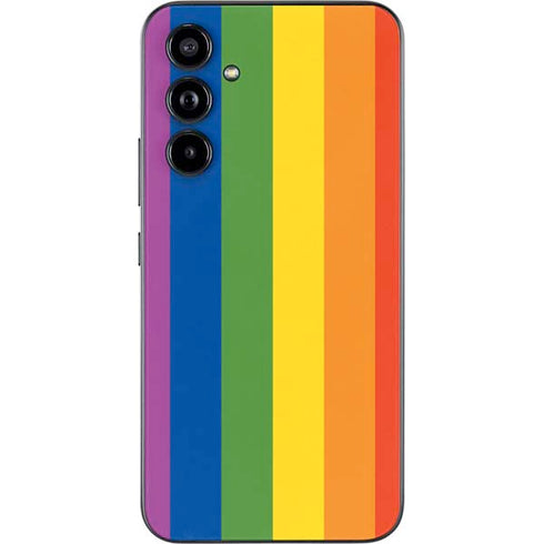 Vertical Rainbow Flag Galaxy A54 5G Skin