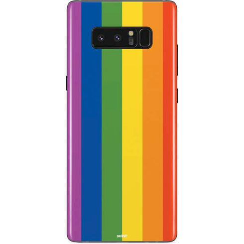 Vertical Rainbow Flag Galaxy Note 8 Skin