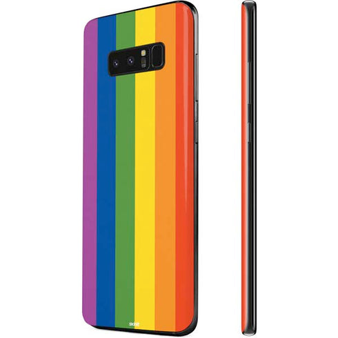 Vertical Rainbow Flag Galaxy Note 8 Skin