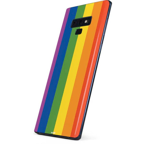 Vertical Rainbow Flag Galaxy Note 9 Skin