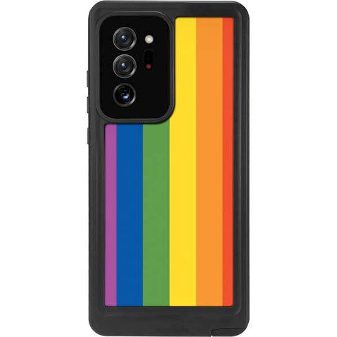 Vertical Rainbow Flag Galaxy Note20 Ultra 5G Waterproof Case