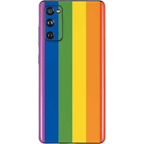 Vertical Rainbow Flag Galaxy S20 Fan Edition Skin