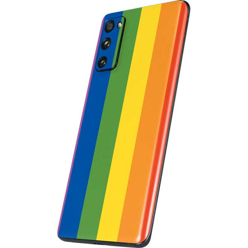 Vertical Rainbow Flag Galaxy S20 Fan Edition Skin