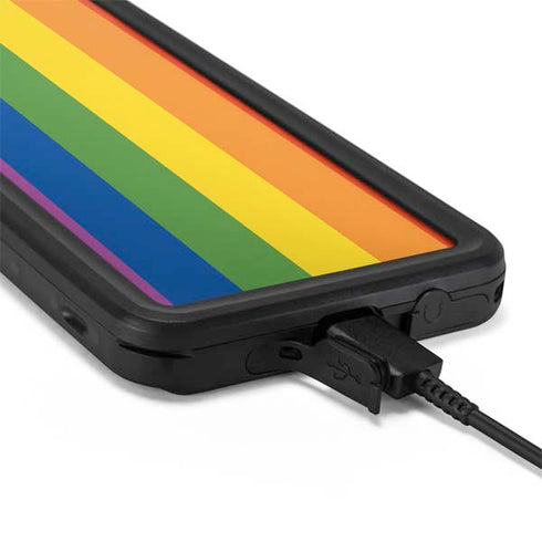 Vertical Rainbow Flag Galaxy S20 Plus Waterproof Case