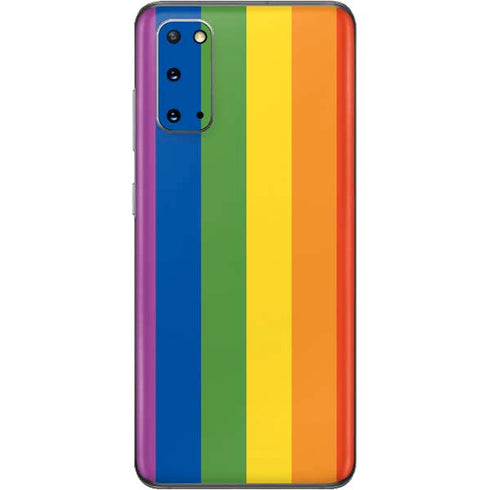Vertical Rainbow Flag Galaxy S20 Skin
