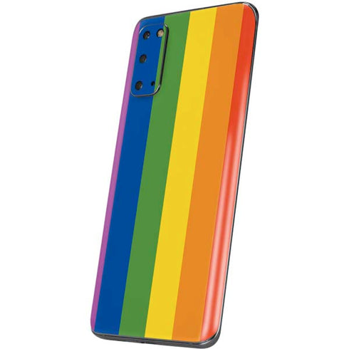 Vertical Rainbow Flag Galaxy S20 Skin