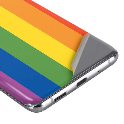 Vertical Rainbow Flag Galaxy S20 Skin