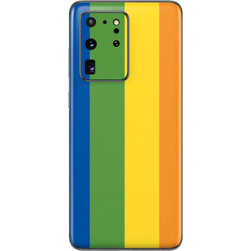 Vertical Rainbow Flag Galaxy S20 Ultra 5G Skin