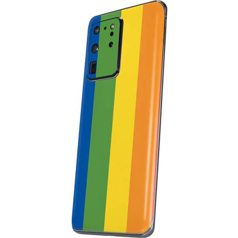 Vertical Rainbow Flag Galaxy S20 Ultra 5G Skin