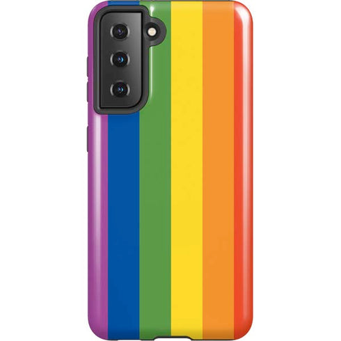 Vertical Rainbow Flag Galaxy S21 5G Pro Case
