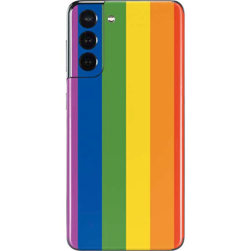Vertical Rainbow Flag Galaxy S21 5G Skin