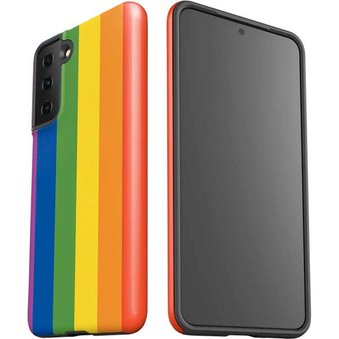 Vertical Rainbow Flag Galaxy S21 FE Pro Case