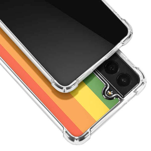 Vertical Rainbow Flag Galaxy S21 Plus 5G Clear Case