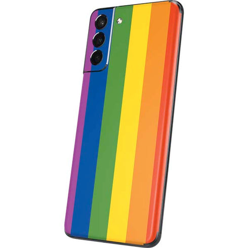 Vertical Rainbow Flag Galaxy S21 Plus 5G Skin