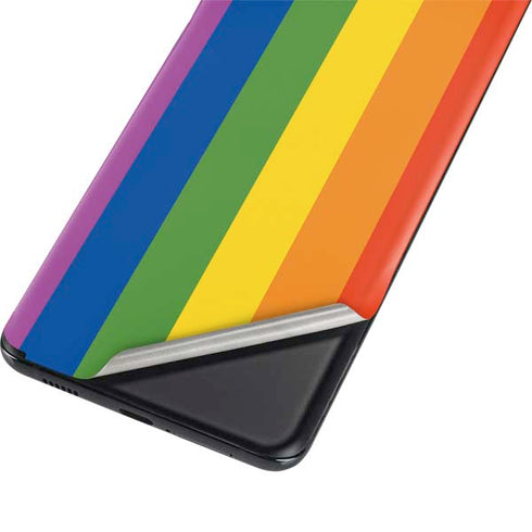 Vertical Rainbow Flag Galaxy S21 Plus 5G Skin