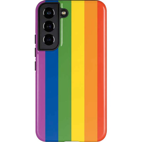 Vertical Rainbow Flag Galaxy S22 Pro Case
