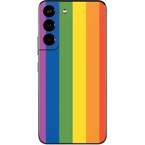 Vertical Rainbow Flag Galaxy S22 Skin