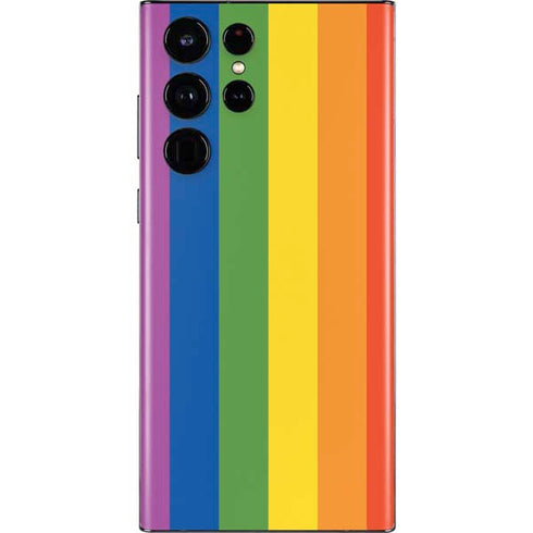 Vertical Rainbow Flag Galaxy S22 Ultra Skin
