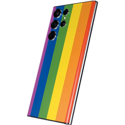 Vertical Rainbow Flag Galaxy S22 Ultra Skin