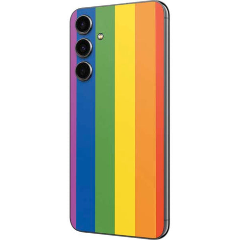 Vertical Rainbow Flag Galaxy S23 FE Skin